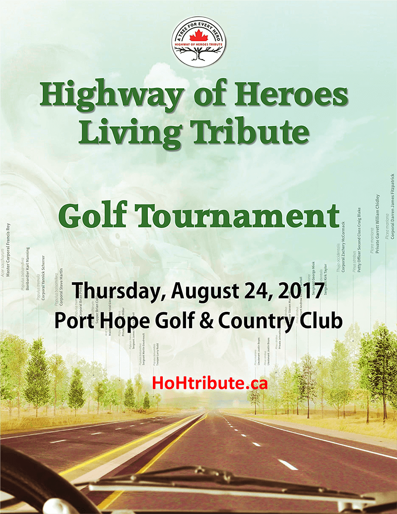 Highway of Heroes golf poster 2017