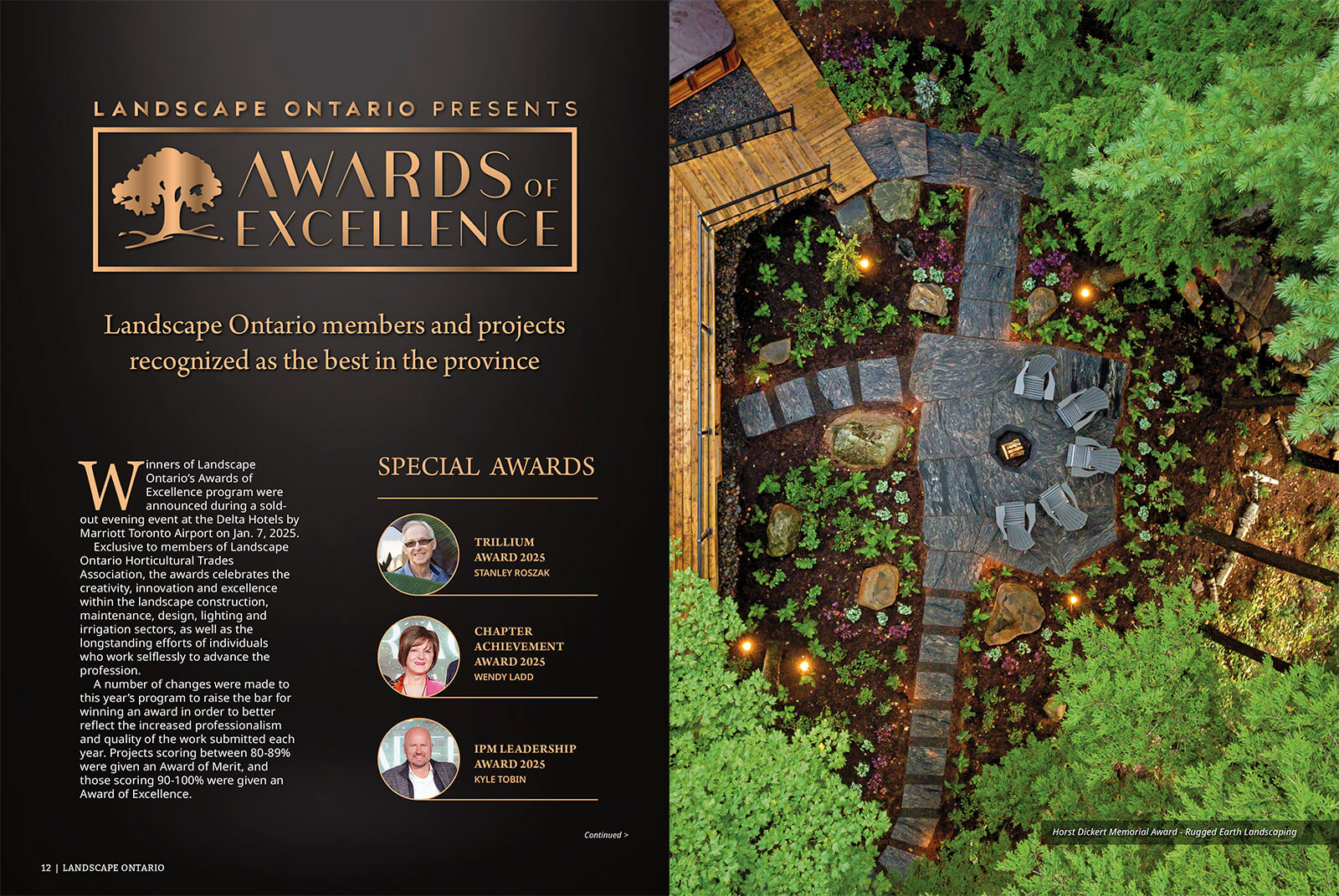 two-page spread from a magazine